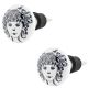 2 Pieces White Base Black Baby Flat Ceramic Wine Bottle Stopper